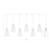 Z-Lite Farrell 7 Light Linear Chandelier, 6in. W x 11in. H, Brushed Nickel 3043P6-7L-BN - alternate 5